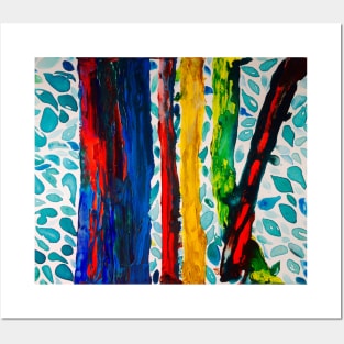 Rainbow Eucalyptus Graffiti Tree Posters and Art